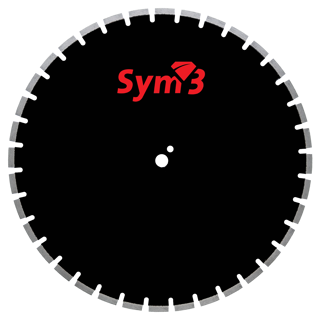 Disque scie de sol ASPH. SYM3-AS-27 Ø600-4,0-25,4